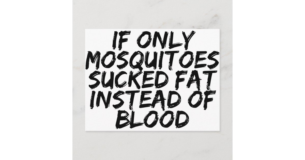 Mosquitoes Postcard | Zazzle