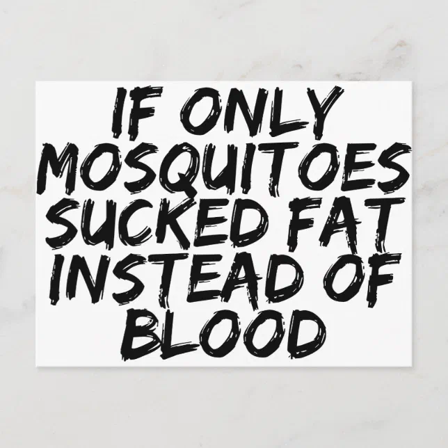 Mosquitoes Postcard | Zazzle