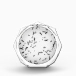 Mosquitos Acrylic Award<br><div class="desc">Circular photograph of lots of mosquitos and flies on white background. Fully customizable design.</div>