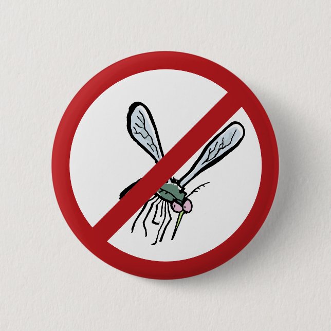 mosquitos prohibited! button (Front)
