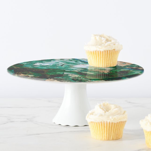 Resin Dessert Stand Resin Cake Stand Set Agate Tiered Cake Stand Gifts  Serving Tray With Handles and Matching Coasters Custom Made - Etsy
