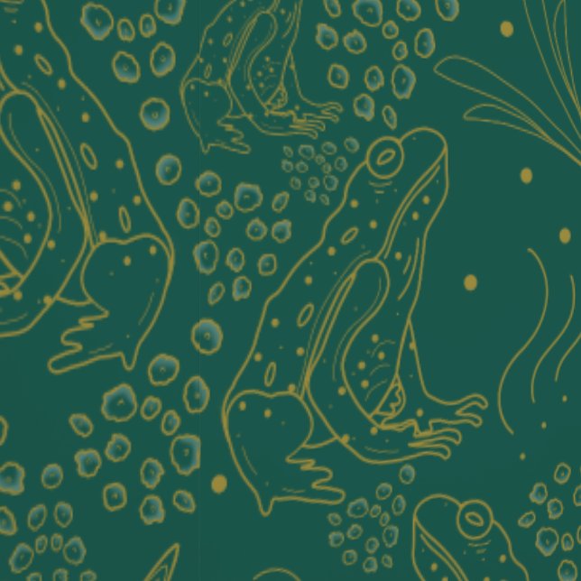 Moss and Mantle Fables in Gold Wallpaper (Seam)