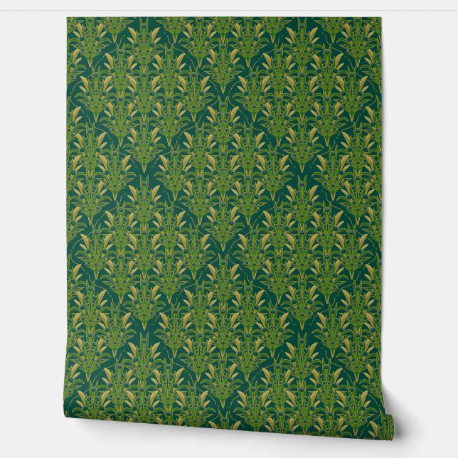 Moss and Mantle Petals of the Court Wallpaper Wallpaper (Unrolling)