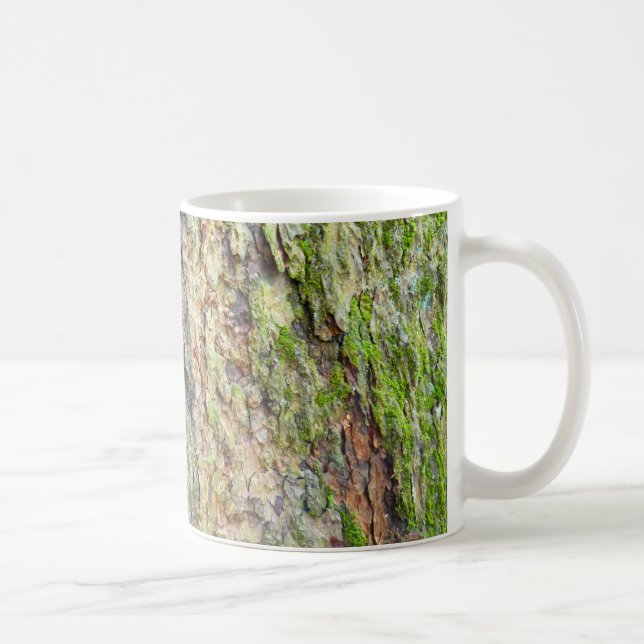 Moss-Covered Tree Bark Coffee Mug (Right)