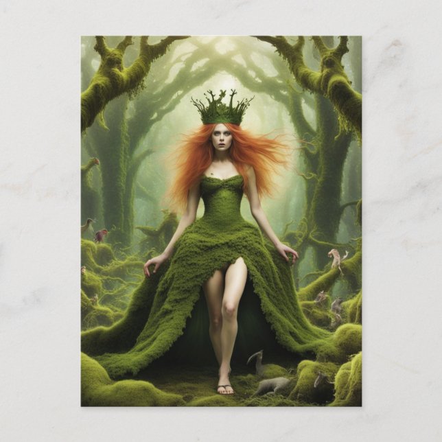 Moss Fairy Protector of the Forest Postcard (Front)