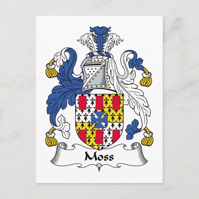 Moss Family Crest Postcard (Front)