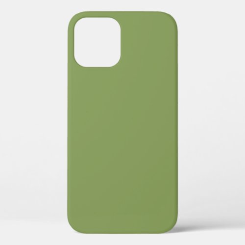 Moss Green Accent Background Color Customize this iPhone 12 Case