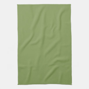 Moss Green Accent Background Color Customize this Kitchen Towel