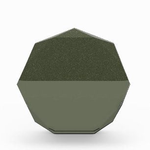 Moss Green Acrylic Award – Textured Top (Custom)
