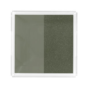 Moss Green Acrylic Tray – Right Glitter Panel