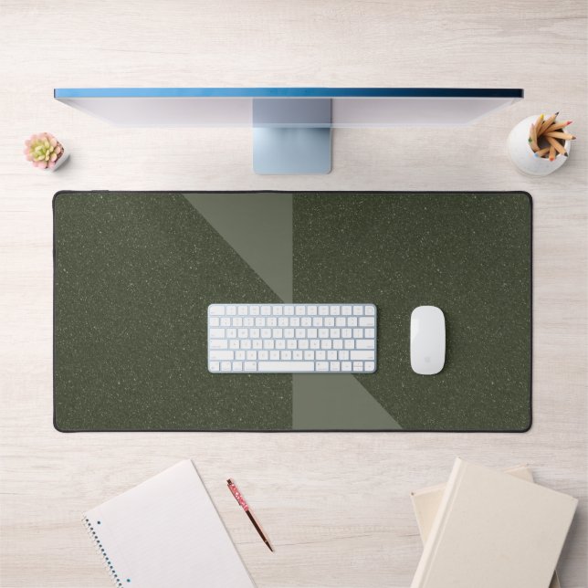 Moss Green Angled Panel Desk Mat – Customizable (Office 1)