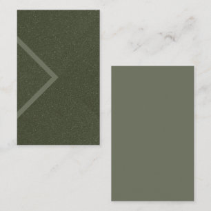 Moss Green Arrow Texture Business Card – Customize