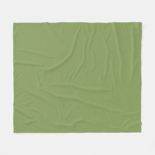 Moss Green Background Color Decor Customize this Fleece Blanket