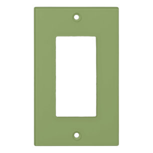 Moss Green Background Solid Color Customize this Light Switch Cover