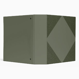 Moss Green Binder with Solid Diamond Center