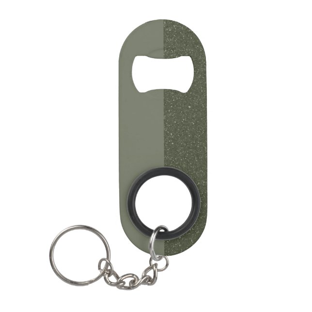 Moss Green Bottle Opener with Split Finish Custom (Front)
