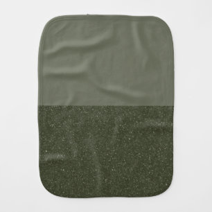 Moss Green Burp Cloth Top-Solid Split (Custom)