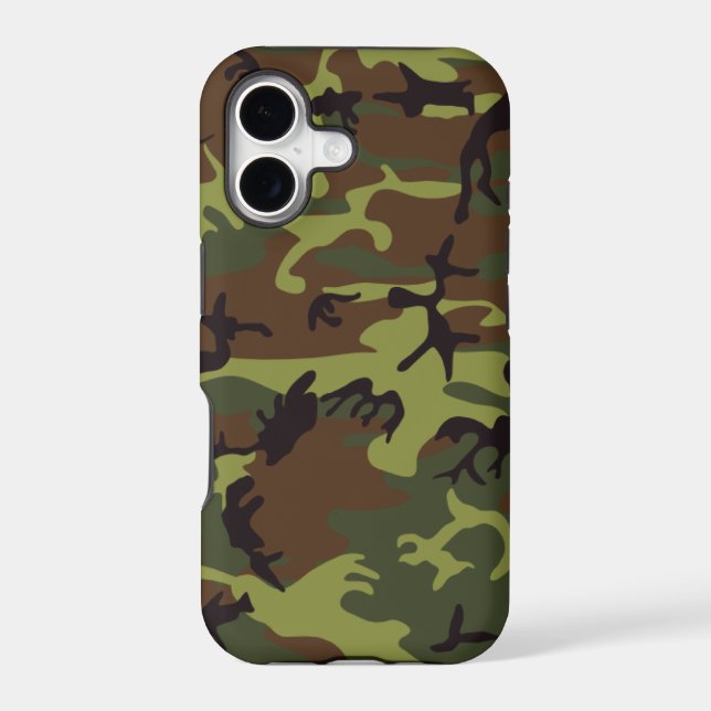 Moss Green Camo Iphone Case (Back)