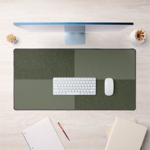 Moss Green Checker Texture Desk Mat – Customizable