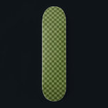 Moss Green Checkerboard Skateboard<br><div class="desc">Moss Green Checkerboard</div>