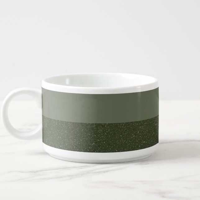 Moss Green Chili Bowl – Top Solid, Bottom Noise (Right)