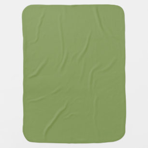Moss Green Color Customize this Swaddle Blanket