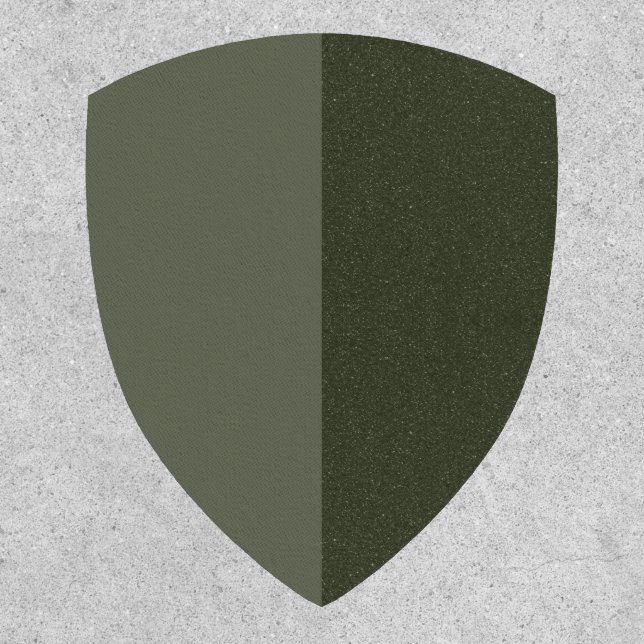 Moss Green Contrast Shield Patch – Customizable (Front)