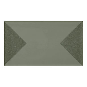 Moss Green Corners Name Tag – Customizable