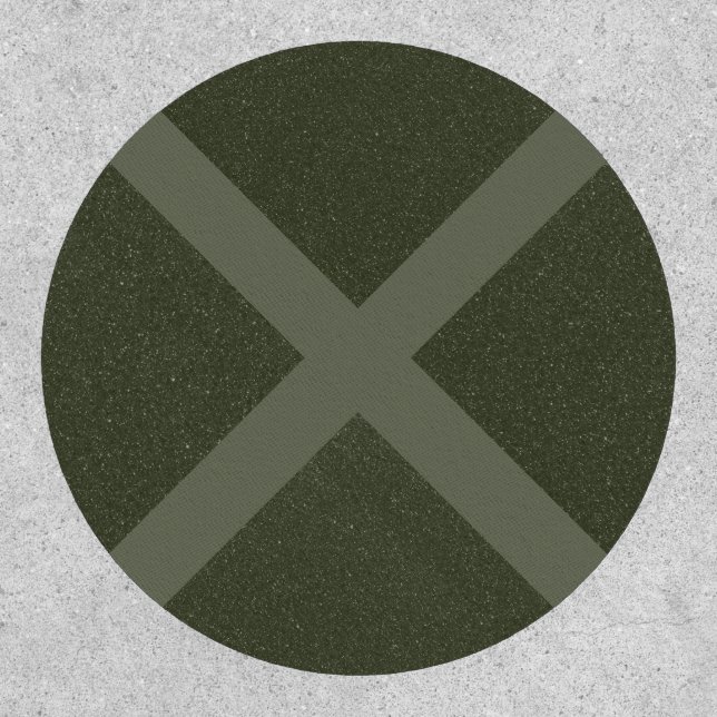 Moss Green Cross Patch (Front)