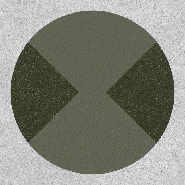 Moss Green Cross-Split Patch (Front)