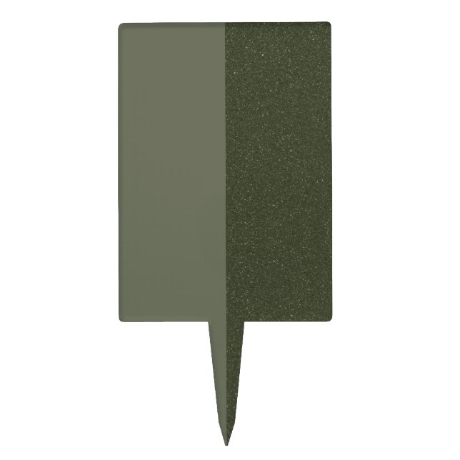 Moss Green Custom Cake Pick (Right Texture) (Front)