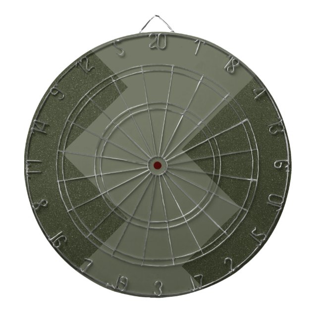 Moss Green Custom Dartboard (Front)