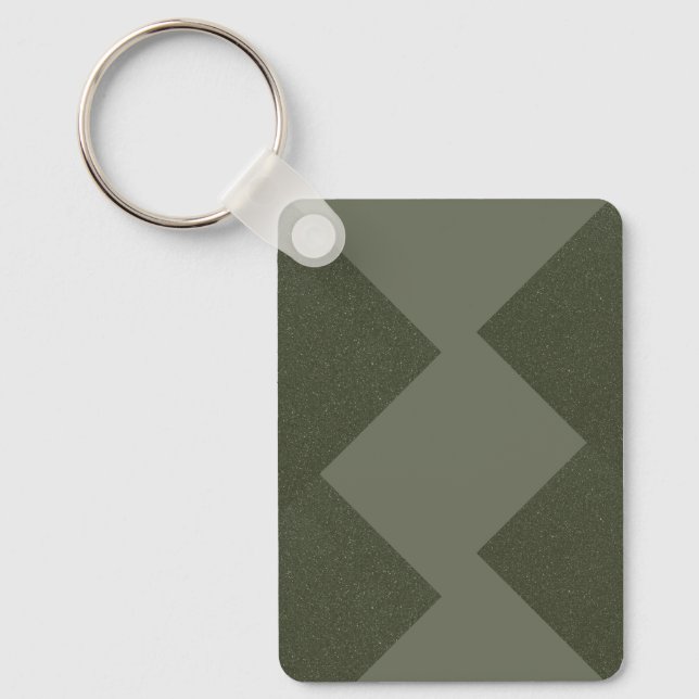 Moss Green Custom Keychain (Front)