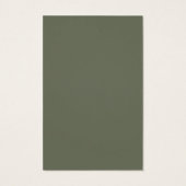 Moss Green Custom Profile Card (Back)