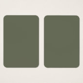 Moss Green Custom Profile Card (Front & Back)