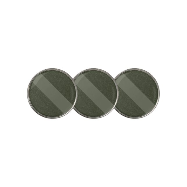 Moss Green Diagonal Golf Ball Marker (3 Up)