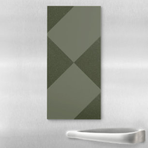 Moss Green Diamond Magnetic Notepad – Customizable