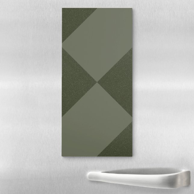 Moss Green Diamond Magnetic Notepad – Customizable (In Situ)