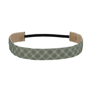 Moss Green Douglas Clan Weathered Scottish Plaid Athletic Headband