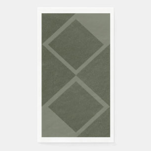 Moss Green Dual Diamond Modern Napkin – Customize