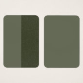 Moss Green Dual-Finish Bulk Profile Cards (Custom) (Front & Back)