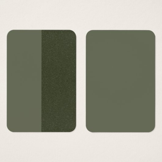 Moss Green Dual-Finish Bulk Profile Cards (Custom) (Front & Back)