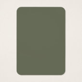 Moss Green Dual-Finish Bulk Profile Cards (Custom) (Back)
