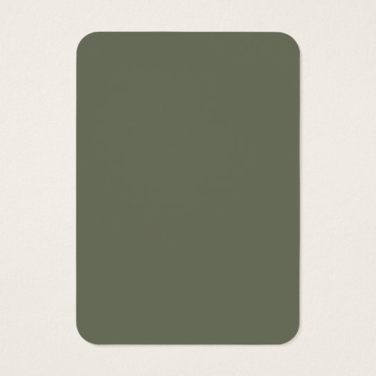 Moss Green Dual-Finish Bulk Profile Cards (Custom) (Back)