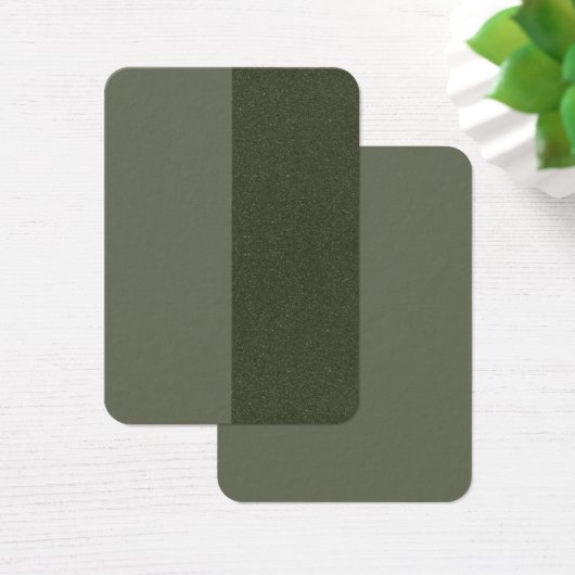 Moss Green Dual-Finish Bulk Profile Cards (Custom) (Desk)