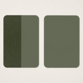 Moss Green Dual-Finish Custom Profile Card (Front & Back)