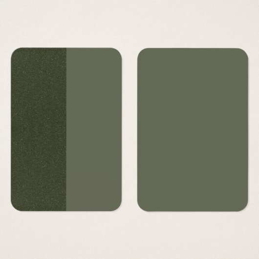 Moss Green Dual-Finish Custom Profile Card (Front & Back)