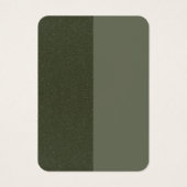 Moss Green Dual-Finish Custom Profile Card (Front)