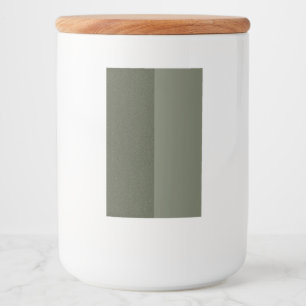 Moss Green Dual Texture Label Jar – Customizable