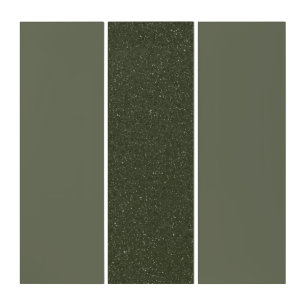 Moss Green Dual-Texture Triptych Panels